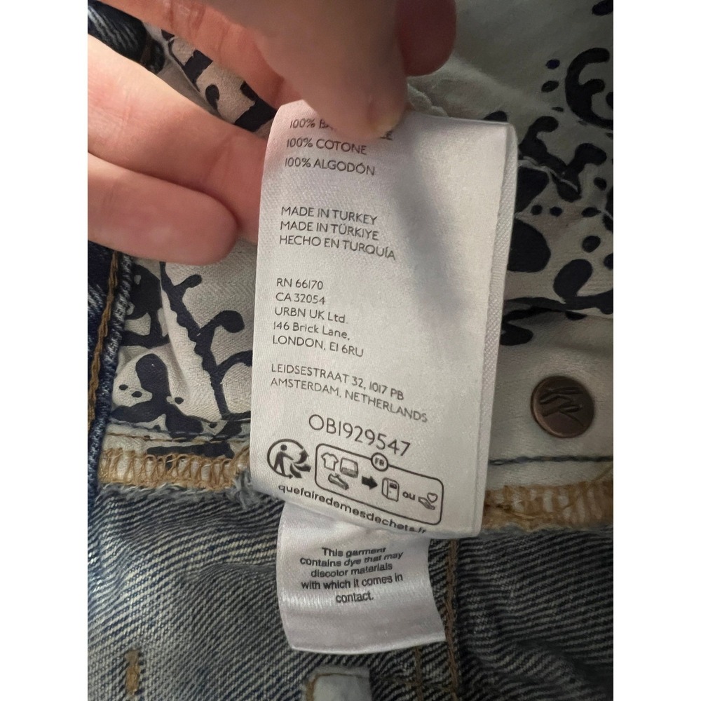 We The Free Deep Trance Dropped Boyfriend Jeans 29 Medium Wash Denim Baggy - Picture 10 of 14